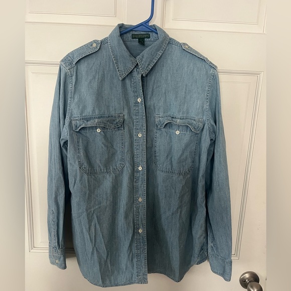 Ralph Lauren Denim Shirt Size Large - Picture 4 of 4
